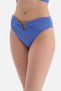 Blue Normal Waist Bikini Bottom - 5