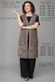 Large Size Knitwear Women's Oversized Summer Cotton Pack Anti-Sweat Lace-Like Knit Long Tunic Mother Dark Mink Vest