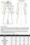 Removable Garni Collar, Cape Detail, Water-Repellent Features, Long Trench Coat Black 6825 - 8