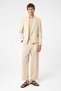 Stone High Waist Pleated Relax Fit Men's Trousers - 3