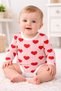 Long Sleeve Snap Button Bodysuit 100% Cotton Baby Clothing Printed Colorful Bodysuit
