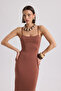 Ferry Brown Basic Dress