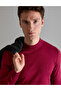 Vişne Slim Fit Quarter Collar Basic Knitwear Sweater 50314188-Vr223