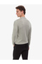 Light Gray Melange Slim Fit Quarter Collar Basic Knitwear Sweater 50314188-Vr091 - 6