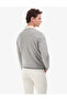 Light Gray Melange Slim Fit V-Neck Basic Knitwear Sweater 50314190-Vr091 - 6