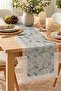 Guipure Edged Daisy Patterned Runner |   Washable and Removable Stylish Decorative Dining Shawl - 5