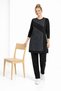 Women's mid-age combed cotton tunic and pants set 30594 - 5