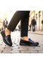 Women's Leather Comfort Casual Shoes T4218 - Black - 41 - 6