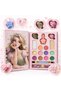 Princess Makeup Set for Kids – Professional Toy Makeup Palette with Multi-Colored, Mirror, and Brush