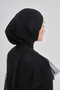 Black Hijab Bonnet Cross Bonnet Sports Bonnet Swimmer Sea Pool Hijab Swimwear Bonnet Shawl Scarf - 9