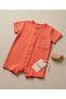 100% Cotton Baby Boy Jumpsuit Color - Pomegranate Summer Jumpsuit - 3