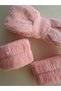 Light Pink Super Soft Plush Makeup, Spa Hair Band and Arm Sleeve - 4
