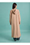 Hooded Detail Snap-Button Sports Coat / Pardesü - Dark Cream - - 6