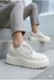 Icy Women's Sneakers High Sole Trend Sports Shoes Off-White - 2