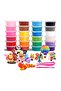 24-Piece Colorful Fluffy Slime & Soft Clay DIY Modeling Set for Kids, Creative Play Kit - 3