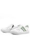 Genuine Leather White Green Lace-Up Zippered Children's Shoes Sneakers - 6