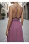 PETUNYA MUSLIN BOHO STYLE KNITTED DETAIL DRESS - 5