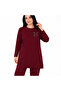 Women's mid-life regular fit two-thread combed cotton tunic and pants two-piece set 4389 - 3