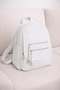 Women's Mini Multi-Compartment Fabric Bag Backpack – with Cover Pocket Detail Daily Use Bag Pieces