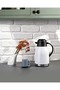New Titanium White 2 Liter Double-Deck Steel Thermos With Latch Png-1093