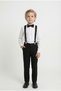 Boy's Suit with White Shirt M00787 Black - 2