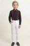 White Pants and Shirt Boys' Suit M00809 Black - 2