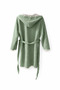 Müsli̇n Efes Short Hooded Bathrobe -Cotton- Hooded - Unisex Bathrobe - 2