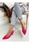 Fuchsia Satin (Crossbow) Bow Detail Women's Stiletto - 7