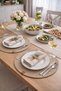 Beige Color 2 Pieces 32cm Placemat Set / Plate Mat / American Style / Stitched - 2