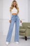Women's High Waist Wide Leg Mom Jean Pants - 3