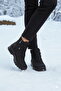 Black Emerald Women's Boots with Fleece Inside and Zipper - 3