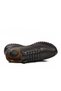 Black Lace-Up Genuine Leather Gel Sole Men's Casual Shoes - 4