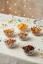 Marilla 6-Piece Mini Bowl Set |   Striped Design Presentation and Catering Bowl