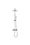 Essential fixed shower system with thermostatic mixer, 1 function, chrome