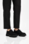 Black Suede Thick Sole Women's Casual Shoes