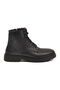Black Fleece Lined Zippered Lace-Up Men's Boots - 2
