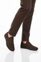 Brown Nubuck Genuine Leather Gel Sole Men's Casual Shoes