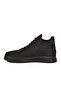 Black Nubuck Genuine Leather Fur-Lined K Non-Slip Men's Flat Boots - 4