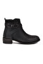 Black Emerald Women's Heeled Boots with Fur Inside and Zipper - 2