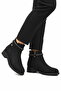 Black Emerald Zippered Women's Heeled Boots