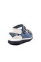 Navy Blue White Denim Boy's Flat Sandals - 4