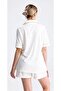 Women's Heart Patterned Short Sleeve Shirt Collar Shorts Pajama Set - 3