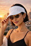 Women's Knitted Uv Protective Visor Hat – Summer, Running, Tennis, Outdoor Sun Visor Hat - 2