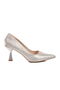Silver Women's Heeled Shoes - 2