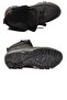 Black Wrinkled Fur-Lined Unisex Outdoor Boots - 5