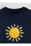 Smiling Sun & Flower Printed Kids T-Shirt