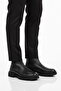 Black Men's Chelsea Boots with Fleece Inside