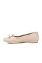 Cream Thin Sole Lightweight Women's Ballerinas - 2