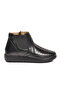 Black Gel Sole Zippered Women's Flat Boots - 2