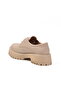Beige Thick Sole Women's Casual Shoes - 4